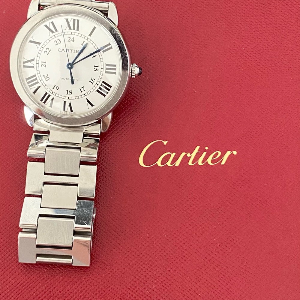 Cartier Silver and White Women's Watch